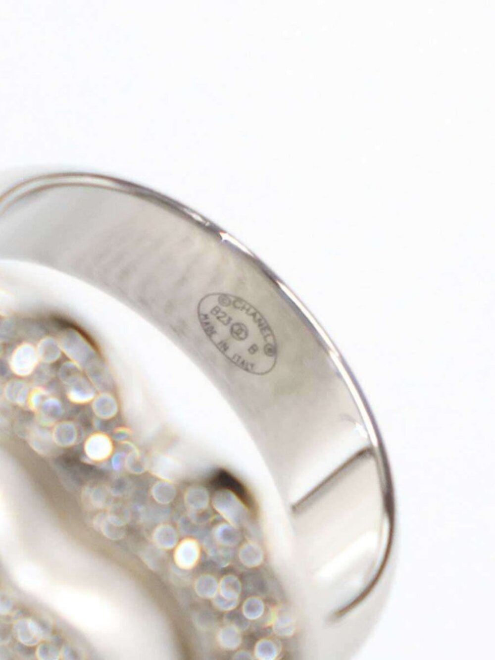 Chanel Faux Pearl CC Logo Ring Silver - Picture 5 of 7